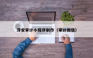 大庆淳安审计小程序制作（审计微信）